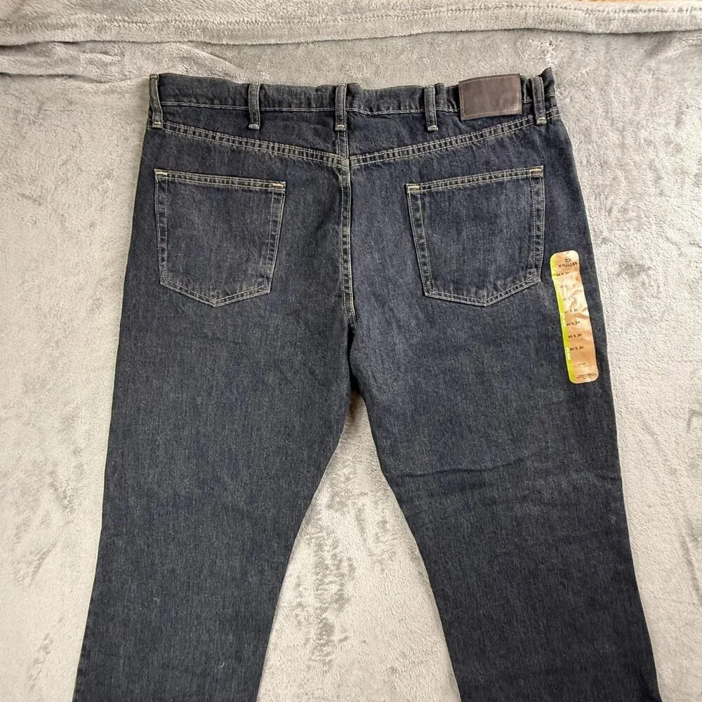 Magellan Jeans Mens 40x30 Blue Boot Cut Denim Straight Leg Cotton Pants Outdoor - Picture 4 of 14